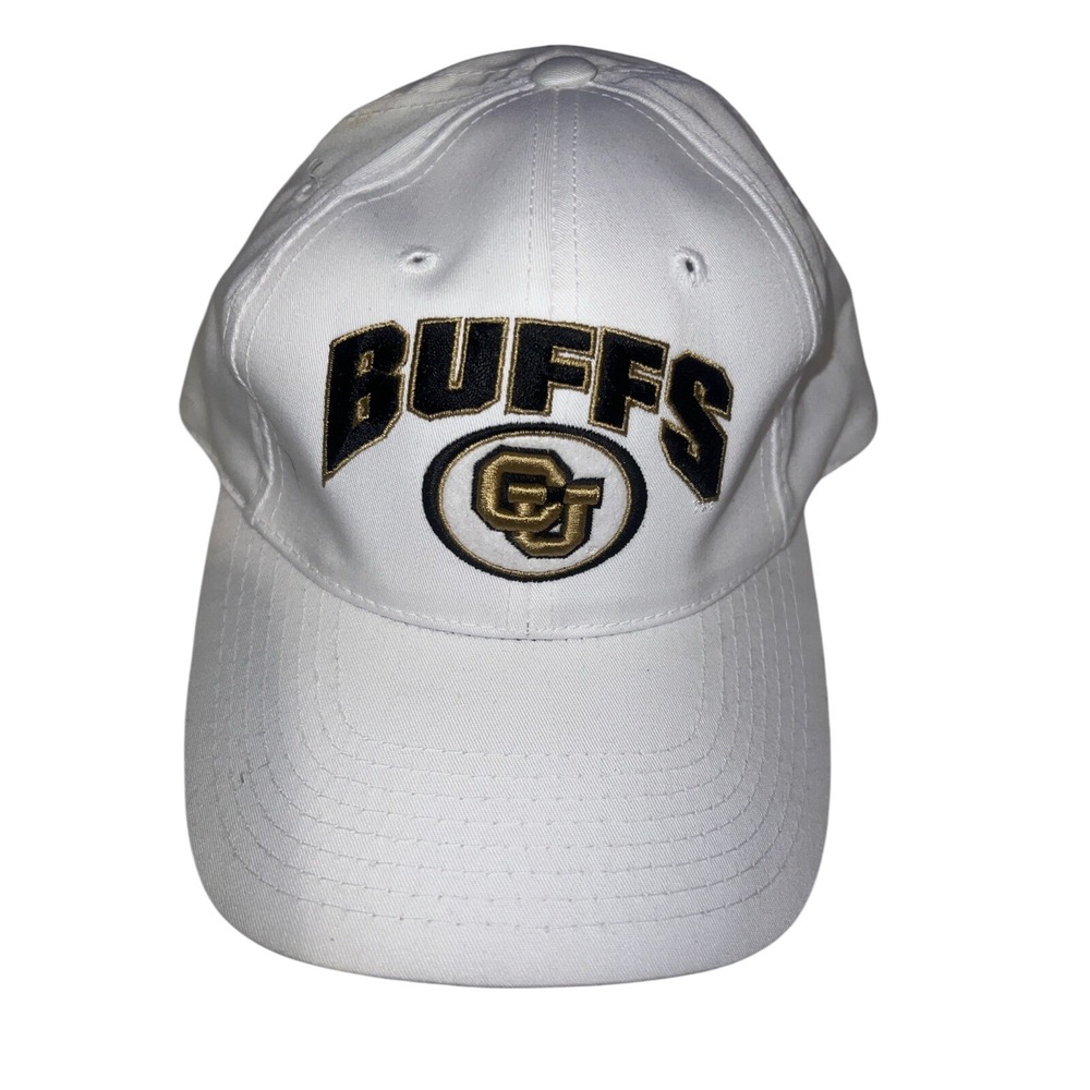 Colorado Buffaloes Hat Cap‎ Strap Back White NCAA Football Mens Prime Buffs OSFA